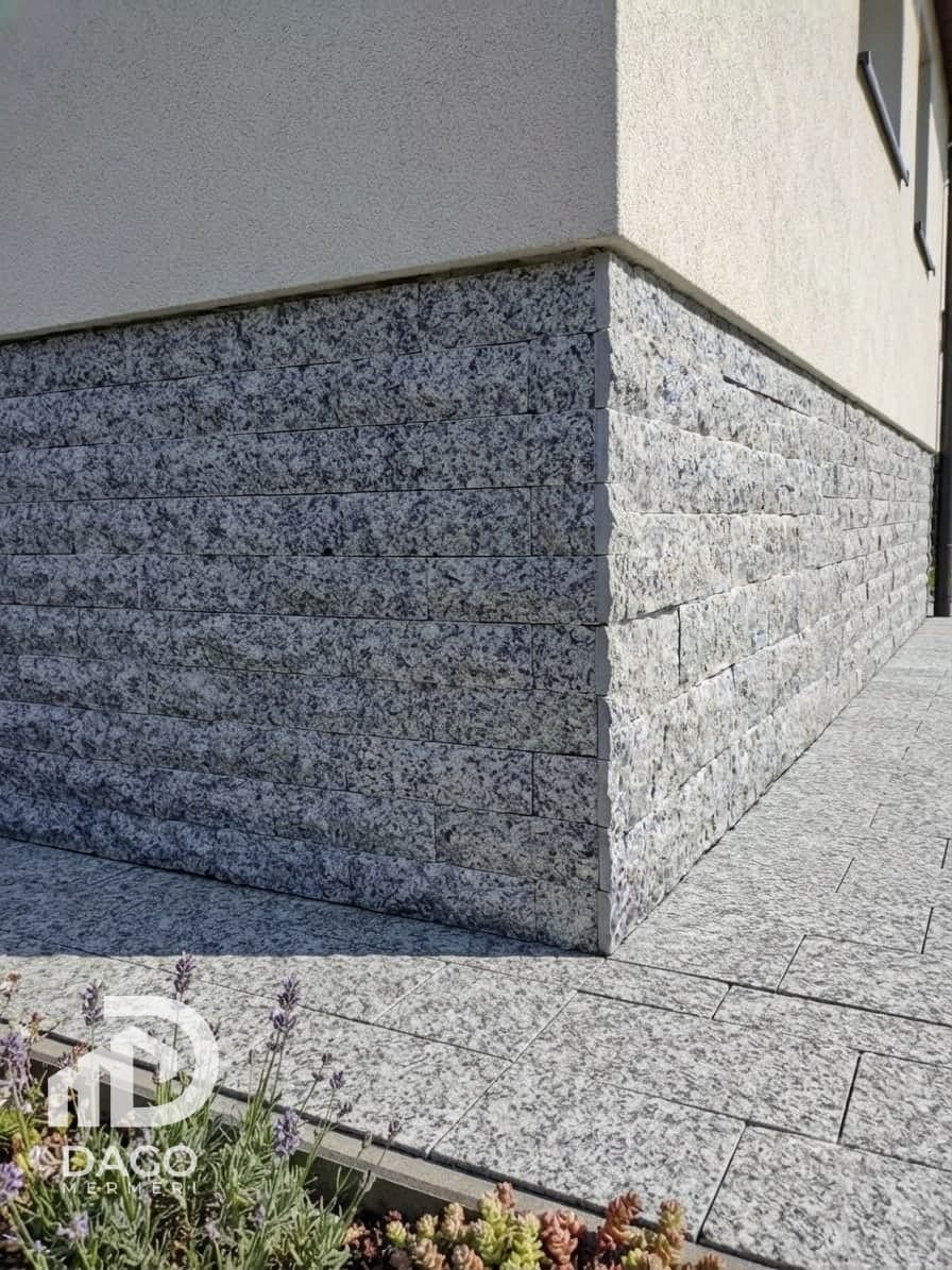 Grey granite split face